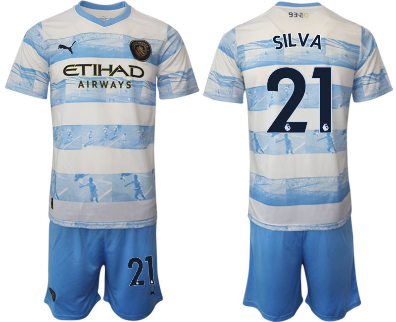 Men 2022-2023 Club Manchester City blue #21 Soccer Jersey->juventus jersey->Soccer Club Jersey